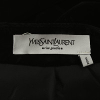 Yves Saint Laurent Fluwelen rok in zwart