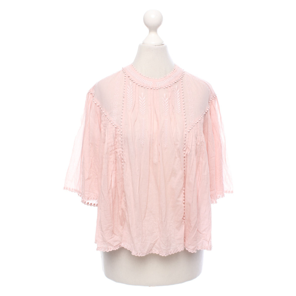 Isabel Marant Etoile Top Cotton in Pink