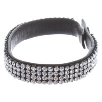 Swarovski Bracelet/Wristband Leather in Black