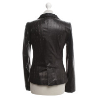 Sly 010 Leather blazer in black