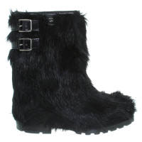 Chanel Ankle boots with fur trim