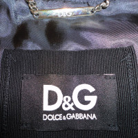 Dolce & Gabbana Blauw lederen jas