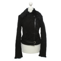 Patrizia Pepe Jacket/Coat Fur in Black