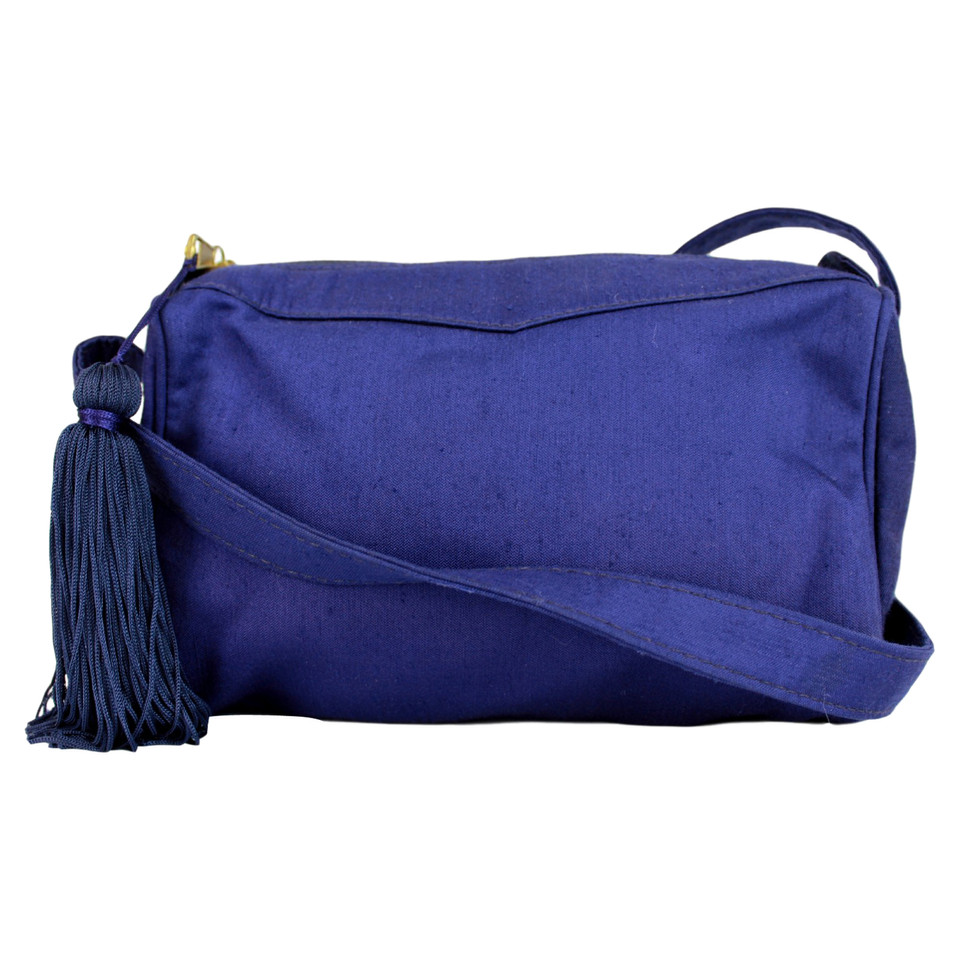Gianni Versace Clutch Bag Silk in Violet