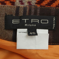 Etro Gonna in lana con stampa