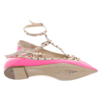 Valentino Garavani Slippers/Ballerinas Patent leather in Pink