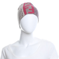 Fendi Knitted hat with logo pattern