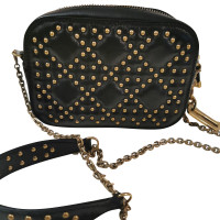 Dior Cannage Studded Leather in Black