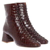 By Far Bottines en Cuir en Marron