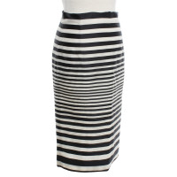 J. Mendel Pencil skirt with stripes