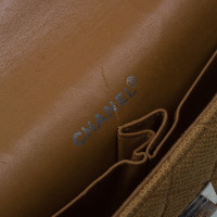 Chanel CChanel Brown wool & patent leather bag