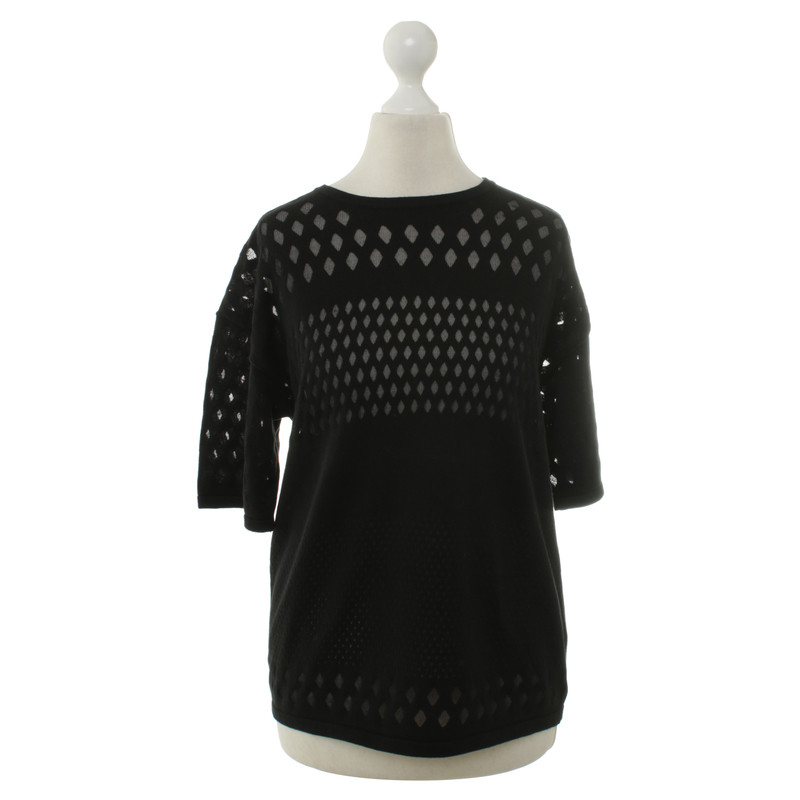 Helmut Lang Knitted top in black
