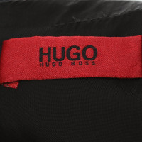 Hugo Boss Zwarte wollen jurk met riem