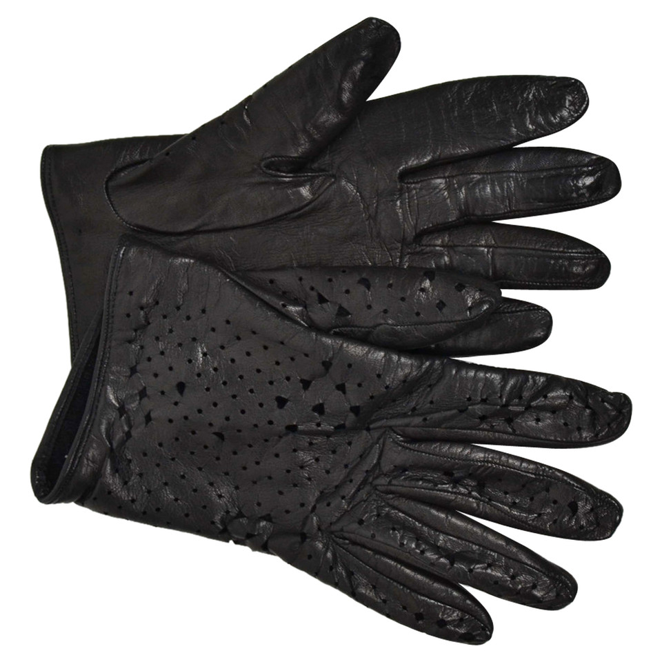 Furla Handschuhe aus Leder in Schwarz