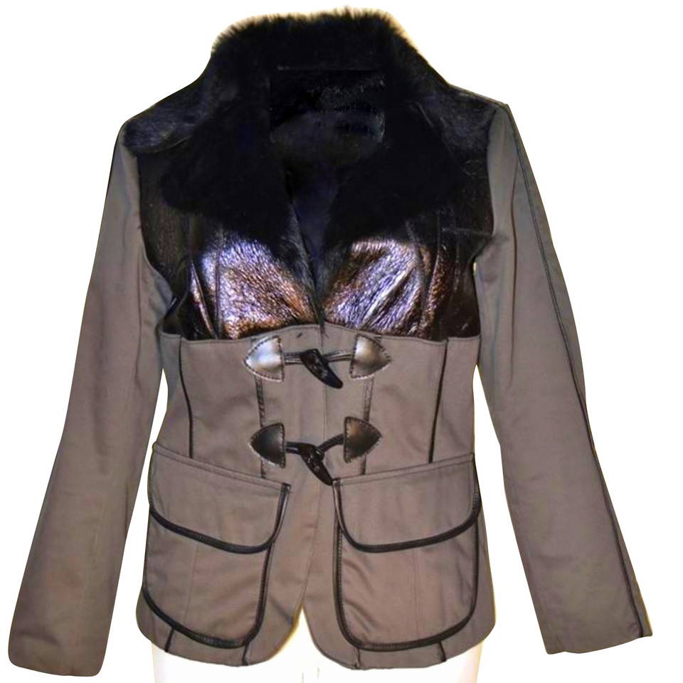 John Galliano giacca di pelliccia nuova con etichetta