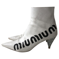 Miu Miu Ankle boots Leather in White
