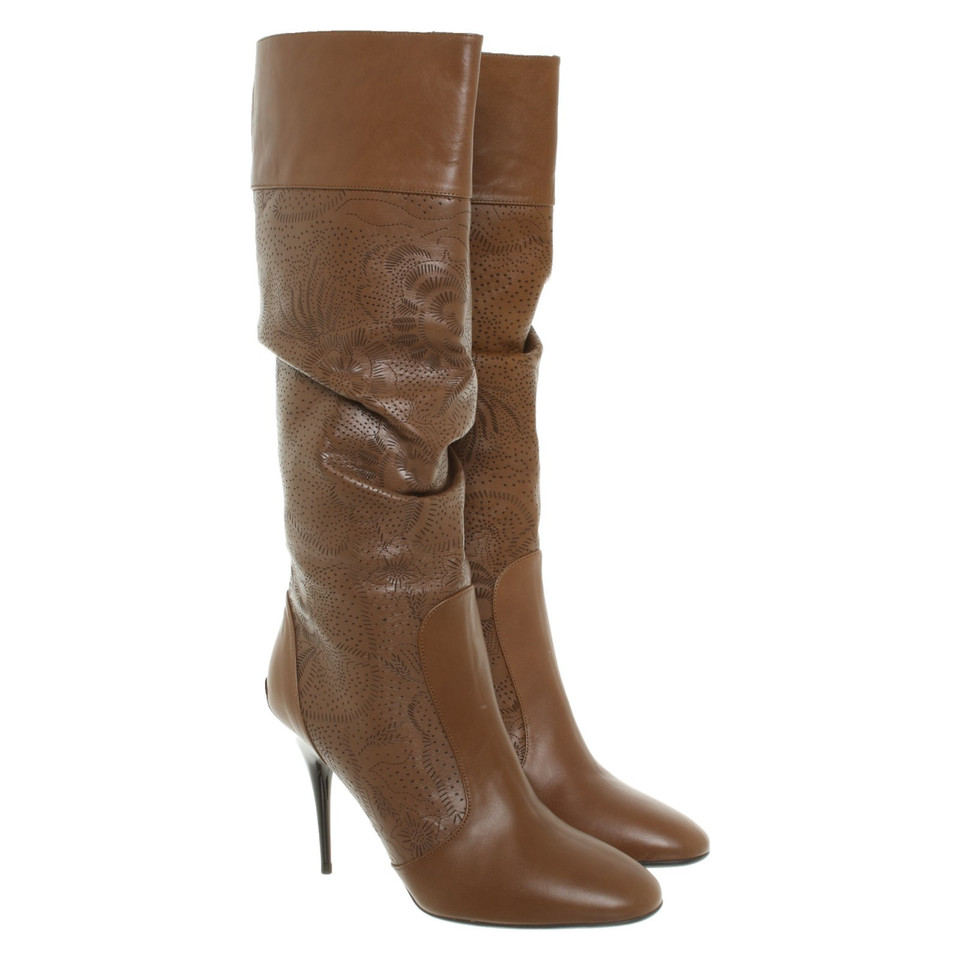 Burberry Prorsum Boots Leather in Ochre