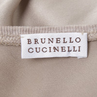 Brunello Cucinelli Silk top in Greige