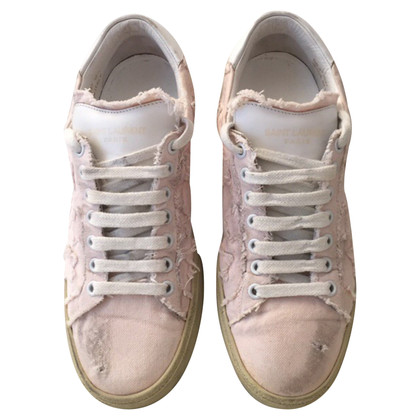 Saint Laurent Sneakers aus Baumwolle in Rosa / Pink