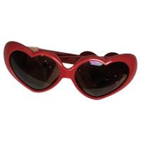 Moschino Rood hart-vormige zonnebril
