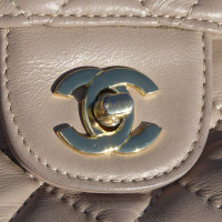Chanel Classic Flap Bag Medium Leather in Beige