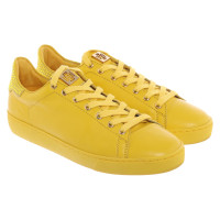 Högl Sneakers aus Leder in Gelb