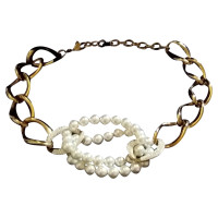 Swarovski link chain with pearls