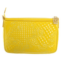 Gianni Versace Lacklederhandtasche in Gelb