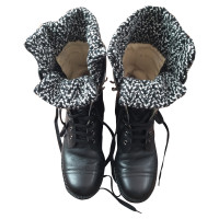 Chanel Black Leren boots