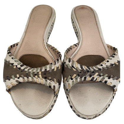 Emilio Pucci Sandales en Cuir en Blanc