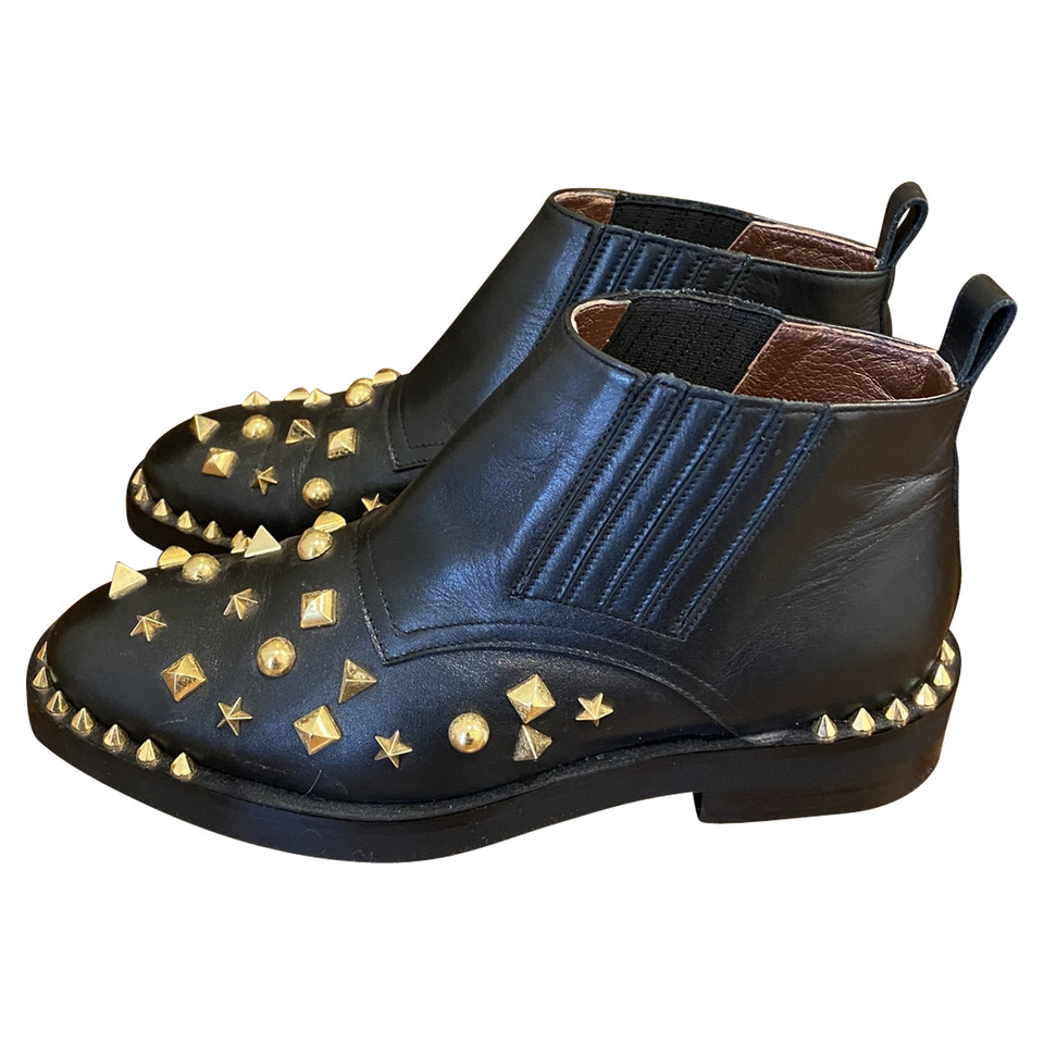 ras Ankle boots Leather in Black