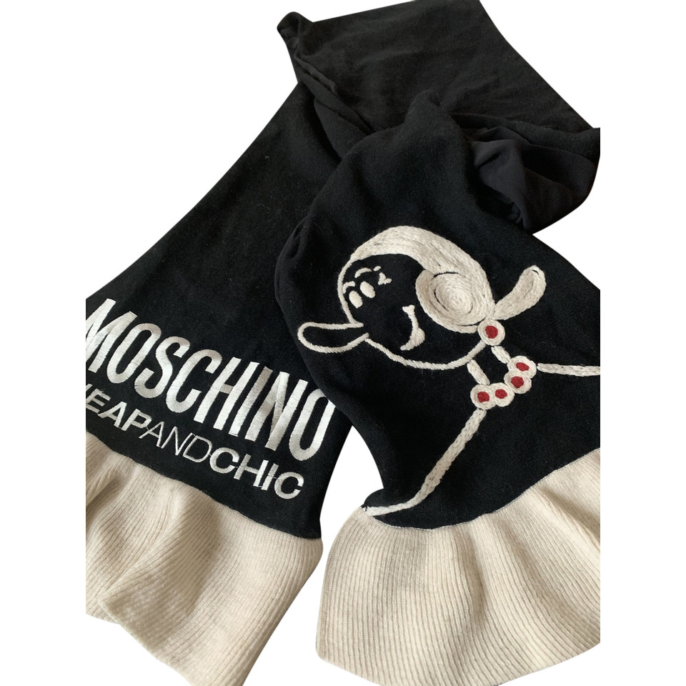 Moschino Cheap And Chic Schal/Tuch aus Wolle in Schwarz