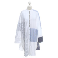 Acne Robe chemise en blanc / bleu