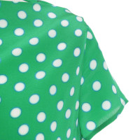Miu Miu Blouse with dots in green