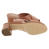 Tod's Sandales en Cuir en Rose/pink