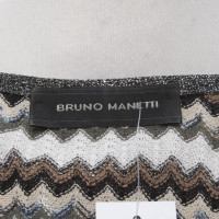 Bruno Manetti Strickmantel mit Muster