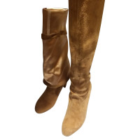 Stuart Weitzman Boots Suede in Beige