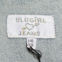 Blumarine Veste en jean avec des perles