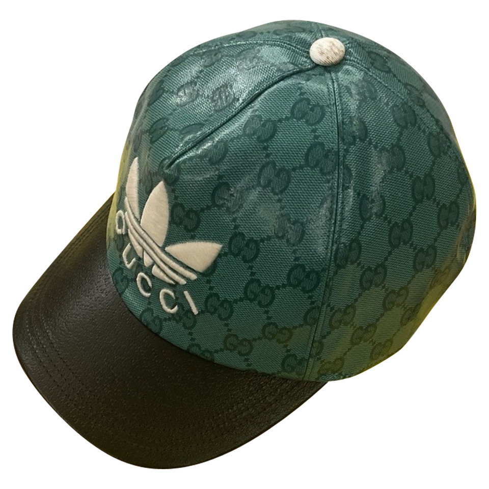 adidas X GUCCI Hut/Mütze aus Leder in Grün