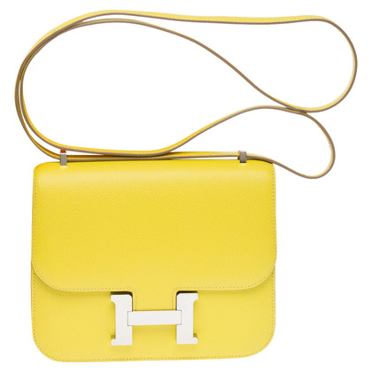 Hermès Constance Leather in Yellow