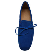 Tod's Slippers/Ballerinas Suede in Turquoise