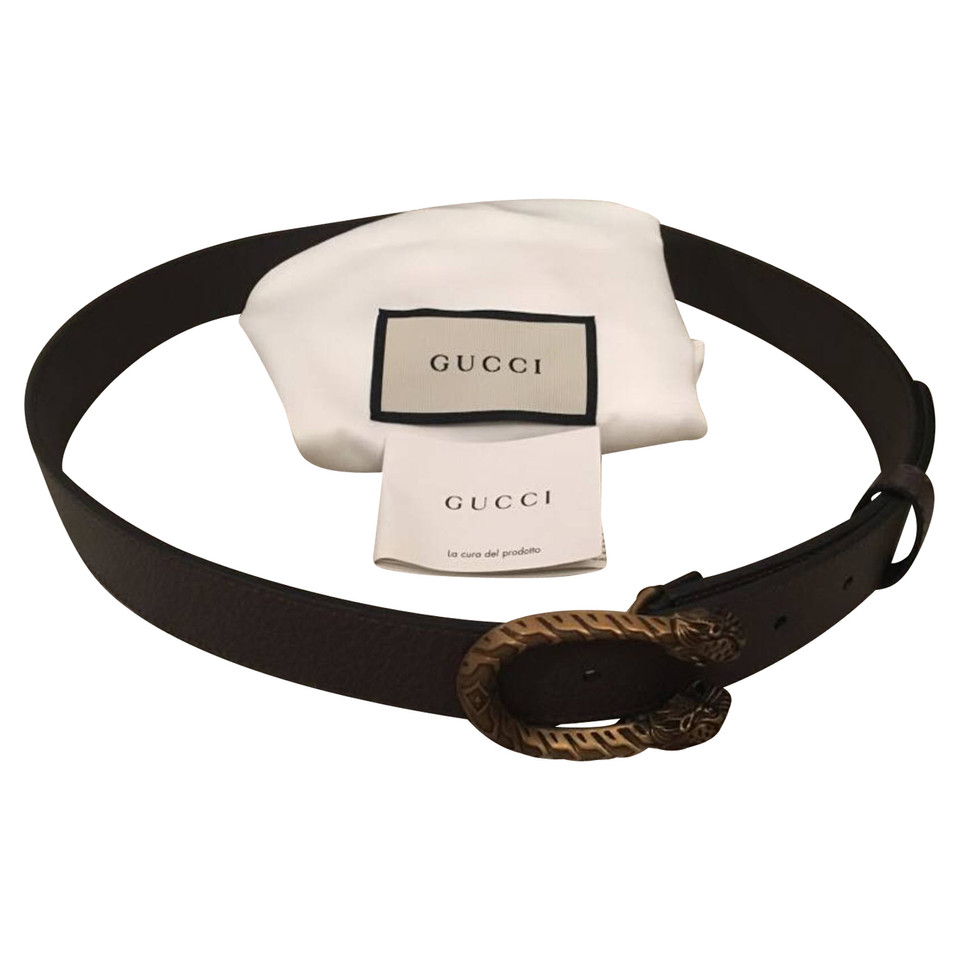 Gucci Belt Leather in Ochre