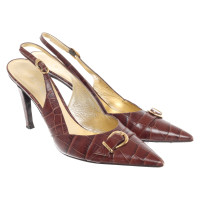 Escada Pumps/Peeptoes Leather in Brown