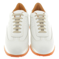 Hermès Leder-Sneaker in Weiß