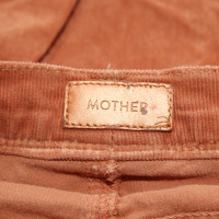 Mother Paire de Pantalon en Coton en Marron