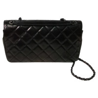 Chanel Classic Flap Bag Mini Square aus Leder in Schwarz