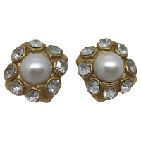 Chanel big vintage earrings with stones