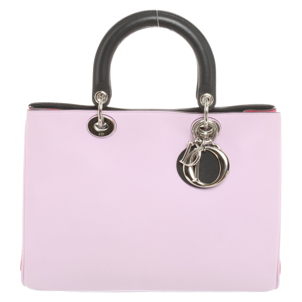 Christian Dior Diorissimo Bag Medium aus Leder in Rosa / Pink