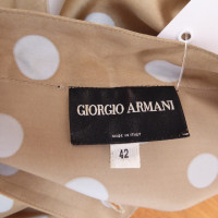 Giorgio Armani chemisier en soie avec Tucks / volants