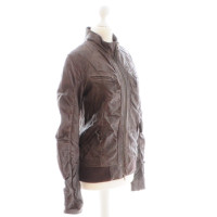 Jagger & Evans Braune Lederjacke 